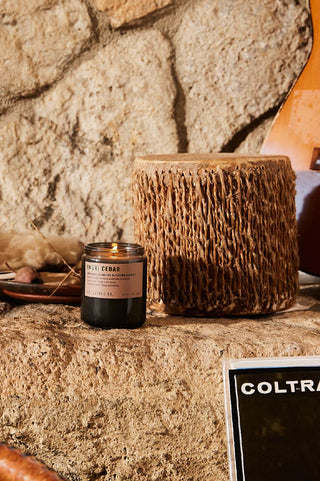 P.F. Candle Co Enoki Cedar Candle 7.2oz lifestyle