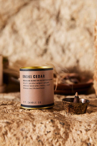 P.F. Candle Co Enoki Cedar Incense Cones 30 cones lifestyle