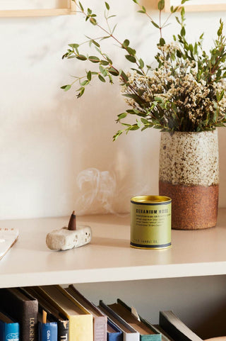P.F. Candle Co Geranium Moss Incense Cones 30 cones lifestyle