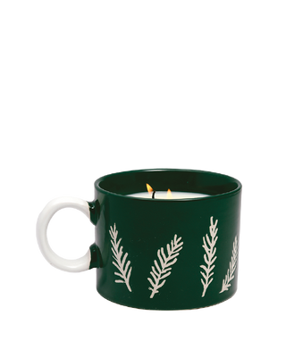 Paddywax Cypress and Fir Forest Green Mug Candle