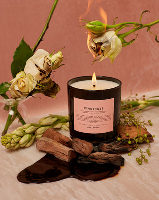 Boy Smells Cinderose Candle 8.5oz Lifestyle