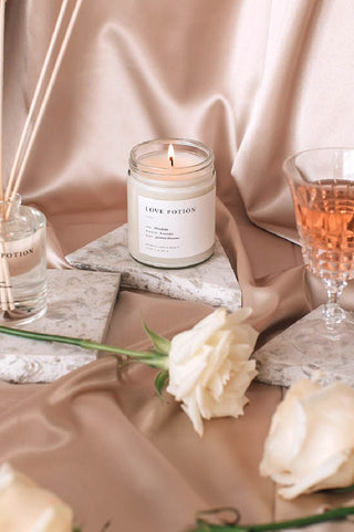 Brooklyn Candle Studio Love Potion Candle Minimalist 8oz lifestyle