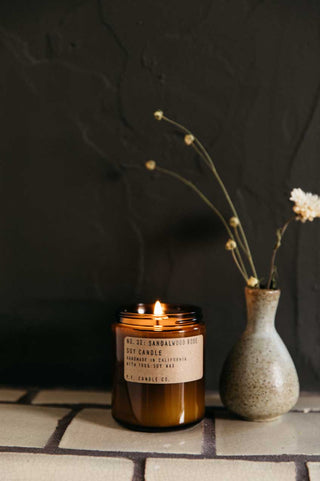 P.F. Candle Co No.32 Sandalwood Rose Candle 7.2oz Lifestyle