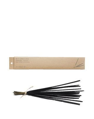 pf candle co amber moss incense 15 sticks from classic collection in kraft paper box 1 hour burn time each earthy fresh clean home fragrance grounding sun kissed mountains inspired best selling aromatherapy meditative scent