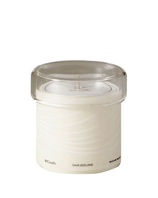 becandle shoumei vegetal wax scented candle in glass jar with tea leaf label design 50 hour burn time floral fruity home fragrance