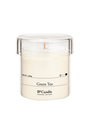 becandle green tea vegetal wax scented candle in glass jar with 50 hour burn time floral citrus home fragrance