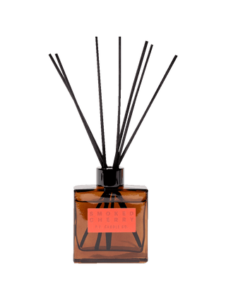 p.f. candle co hi-fi collection smoked cherry black reed diffuser 118ml premium amber glass bottle black reed sticks gourmand and smoky home fragrance