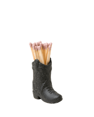 paddywax small cowboy texas black matchstick holder