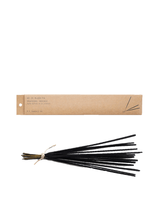 pf candle co black fig incense 15 sticks from classic collection in kraft paper box 1 hour burn time each fruity gourmand botanical home fragrance grounding  aromatherapy meditative scent