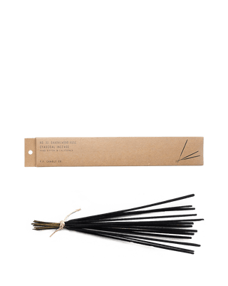 pf candle co sandalwood rose incense 15 sticks from classic collection in kraft paper box 1 hour burn time each floral woody home fragrance nostalgic elegance grounding aromatherapy meditative scent